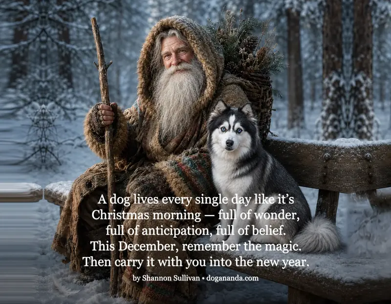 December preview from A Year Through the Eyes of Dogs 2027 calendar
